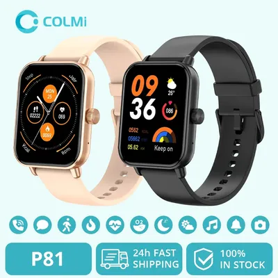 COLMI P81 음성 통화 스마트 시계 울트라 1.9 인치 화면 24H 건강 모니터 100+ 스포츠 모드, 블루투스 Smartwatch 남성 여성